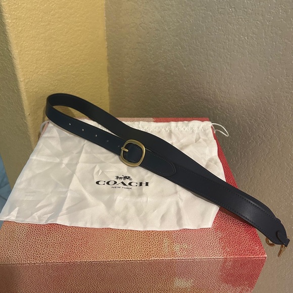 Coach Denim Crossbody Bag with Gold Accents - Picture 4 of 4